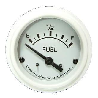 Utrema White Marine Fuel Gauge 2-1-16-